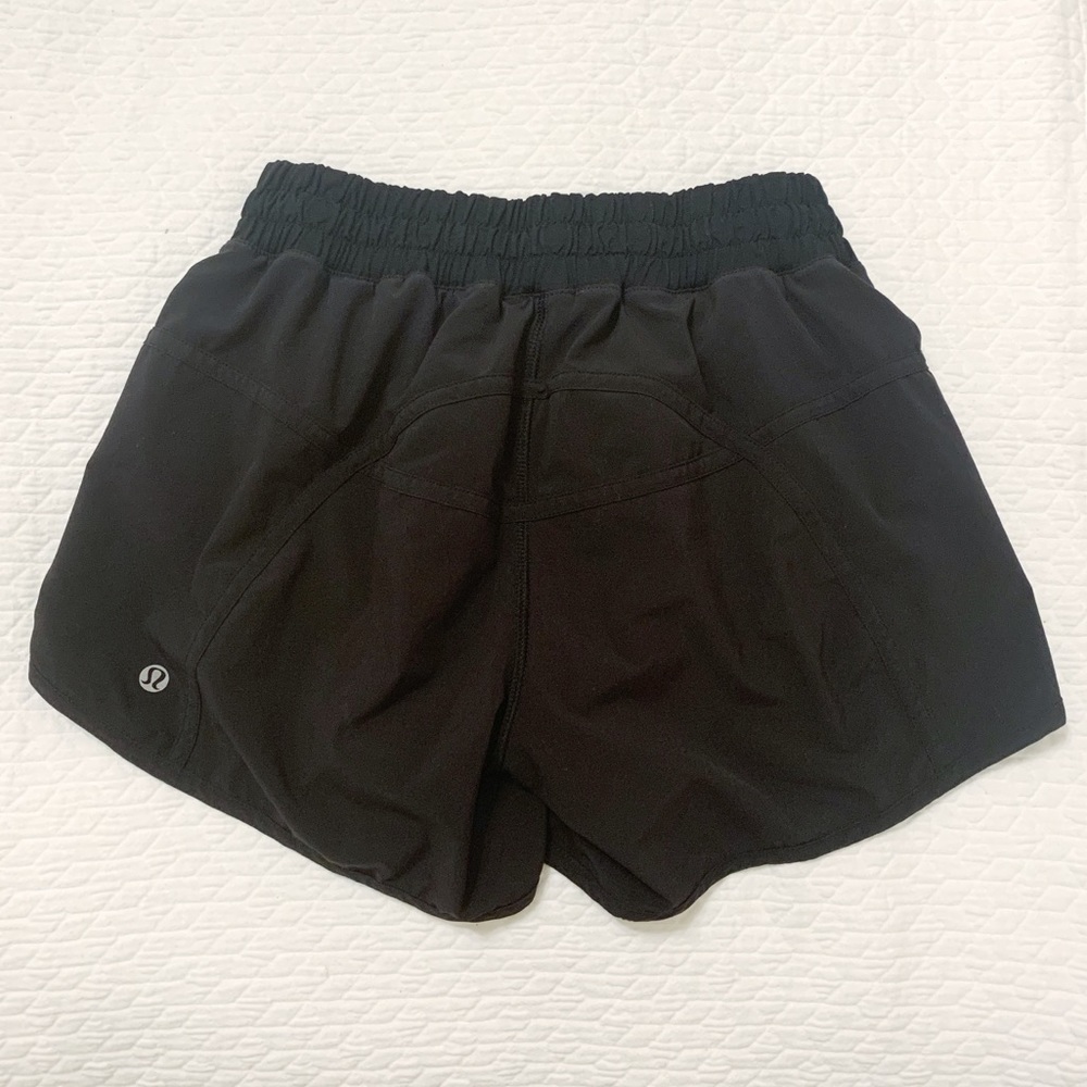 Black Lululemon Athletic Shorts with Side Pocket